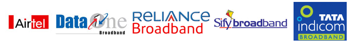 Convergence of Bharti-Airtel BSNL-DataOne Reliance Sify & TataIndicom Broadband